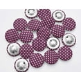thumbnail image 4 of IBA Indianbeautifulart Pink Fleur_de_lis Damask Decorative Buttons For Sewing Crafting&nbsp;Handmade Button Canvas Fabric Buttons 25 Mm Pack Of 50, 4 of 7