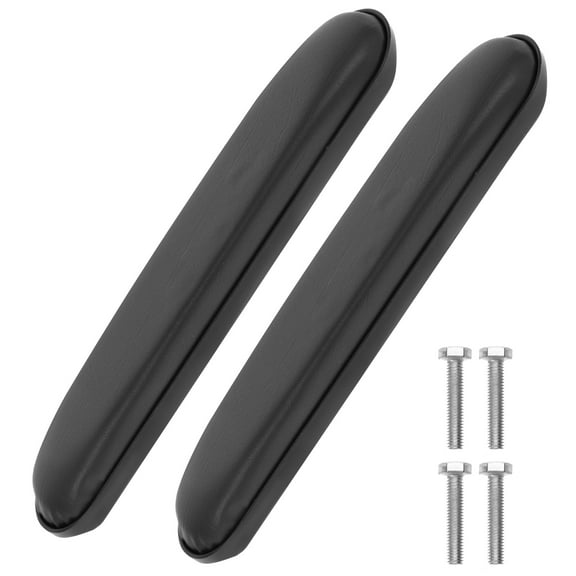 STRANDCHIC Black Office Chair Armrest Cushions for Comfortable Support and Ergonomic Comfort