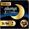 thumbnail image 1 of Always ZZZ Overnight Disposable Period Underwear for Women Sz S-M, 360° Coverage for Worry-Free Nights, 1 of 15