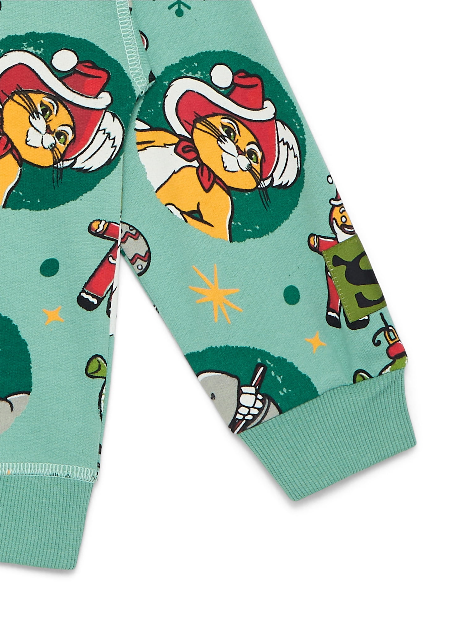 Shrek Toddlers' Christmas Print Crewneck Sweatshirt with Long Sleeves, Sizes 12M-5T
