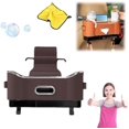 thumbnail image 1 of Caja de almacenamiento multifuncional para respaldo de asiento de coche, organizador de asiento trasero con 2 portavasos, caja de pañuelos para asiento de coche y caja de almacenamiento, caja de almac, 1 of 7