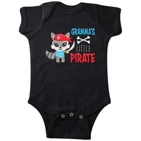 

Inktastic Gramma s Little Pirate Cute Raccoon with Sword Gift Baby Boy or Baby Girl Bodysuit