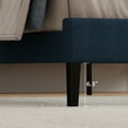 thumbnail image 4 of 4 EVER WINNER Twin Size Bed Frame, Upholstered Platform Bed Frame with Headboard, Blue Twin Bed Frame, No Box Spring Needed, Blue, 4 of 7