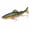 A002- Color B, variant on Fishing Lure 3 Jointed Hard Bionic Minnow with Treble Hooks for Freshwater and Saltwater Predatory Fishing
