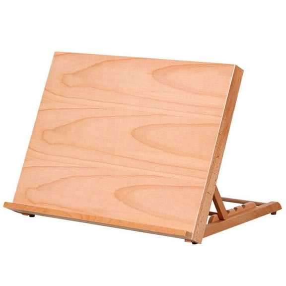CHZIMADE 14''×18.5'' Adjustable Wood Art Drawing Board A3 Painting Easel with Smooth Surface, Adjustable Angle Art Easel for Artists, Children, Beginners & Student