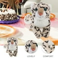 thumbnail image 3 of SKISUNO Cute Stuffed Animals Snow Leopard Toy White PP Cotton 1Pcs 9.8X7.1X3.9In, 3 of 4