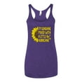 thumbnail image 2 of Wild Bobby, I'm Sunshine Mixed With A Little Hurricane , Inspirational/Christian, Women Tri-Blend Racerback Tank Top, Purple Rush, Large, 2 of 5