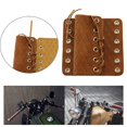 thumbnail image 3 of Cubierta de empuñaduras de mano para motocicleta, absorción de , cubiertas de empuñadura de , correas ajustables de cuero PU para la Marrón Macarena Cubierta de puños, 3 of 8