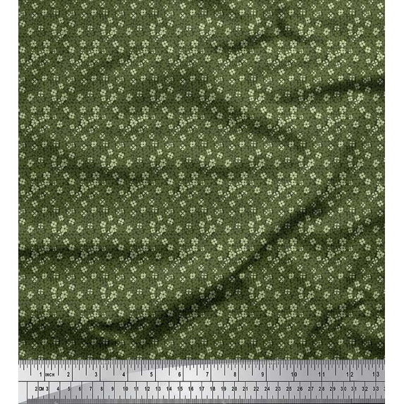 Soimoi Viscose Chiffon Fabric Floral Shirting Printed Craft Fabric by The Yard 42 Inch Wide