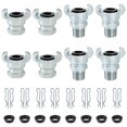 thumbnail image 1 of 8 Pcs Raccord de Tuyau d'Air 3/4 Pouce NPT, Raccord Universel Chicago 3/4 Pouce pour Embout Mâle, Embout Femelle, 1 of 7
