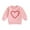 Pink, variant on WOYY Girl's Valentine's Day T-Shirt Heart Print Long Sleeve T Shirt Pullover
