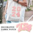 thumbnail image 4 of ONAPARTER 8 Pcs Embroidered Number Patches Dreses Jacket Sew on Appliques Clothes Iron Decor （Pink）, 4 of 6