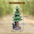 thumbnail image 2 of Black Bears in Tree Figurine – Handcrafted Resin Bear Family Sculpture – Rustic Accent – Charming Forest Animal Statue for Lodge or Home – Perfect Gift for Nature Lovers and Collectors, 2 of 9
