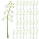 thumbnail image 1 of Paquete de 30 flores artificiales con tallos, decoración de flores de lirio de los valles falsas, 1 of 1