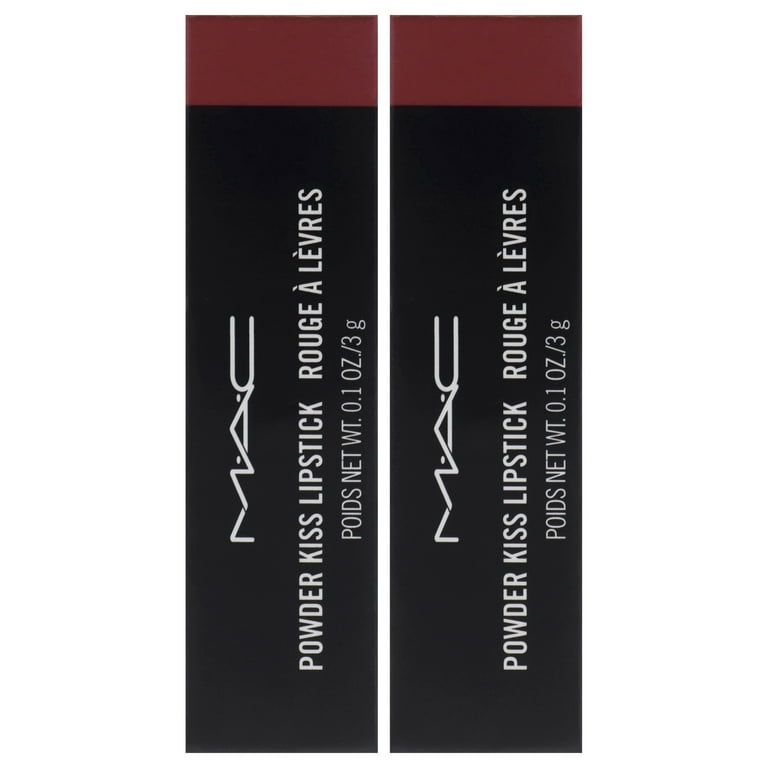 MAC Powder Kiss Lipstick 2本セット MAC Powder Kiss Lipstick - 930 Brickthrough - Pack of 2 , 0.10 oz
