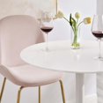 thumbnail image 2 of Modway Lippa 28 Table de Bar Moderne Mi-Siècle avec Dessus Rond et Base Piédestal en Blanc, 2 of 9