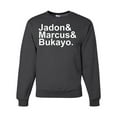 thumbnail image 1 of Wild Bobby, Jadon & Marcus & Bukayo, Sports, Unisex Crewneck Graphic Sweatshirt, Heather Black, Medium, 1 of 5