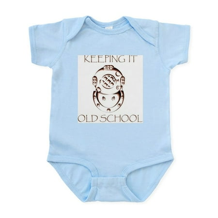 

CafePress - OLD SCHOOL Body Suit - Baby Light Bodysuit Size Newborn - 24 Months