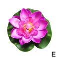 thumbnail image 1 of Artificial EVA Fake Lotus-Leaf Flowers Water Lily Floating Plants Pool HOT, 1 of 8