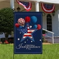thumbnail image 5 of JingChun 4th of July Garden Flag Independence Day Welcome Garden Flag for Outside Double Sided Patriotic American Stars and Stripes Star Memorial Day Decorations Linen Yard Flag, 5 of 5