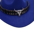 thumbnail image 4 of Quealent Toddler Cowboy Hat, Felt Cowboy Hats for 1-15, Western Cowgirl Costume for Kids, Boy and Girl Blue 3-8 Years, 4 of 5