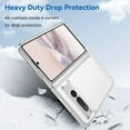 thumbnail image 6 of Crystal Clear Case for Google Pixel Fold 5G,Slim Thin Soft TPU Bumper & Hard PC Back Shockproof Scratch Resistant Protective Phone Case for Google Pixel Fold 5G 2023 (Clear), 6 of 8