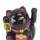 thumbnail image 2 of Chinese Lucky Cat, Lucky Cat Decoration, Waving Arm, Solar Light, Induction Statue, Figurine for Home, Car, Side Sitting Ornaments, Black, 2 of 4