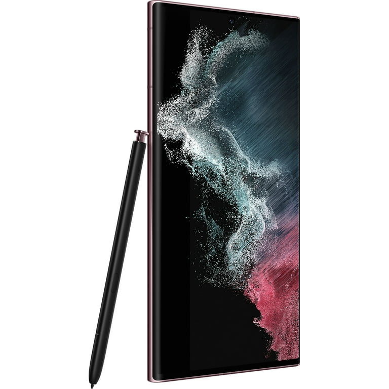 New Samsung Galaxy S22 ULTRA 5G Phone, Android, 128GB, Burgundy