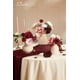 thumbnail image 5 of Ramo de flores artificiales Serwalin con rosas rosadas borgoñas y seda, 5 of 9
