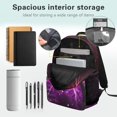 thumbnail image 5 of Pzuqiu Lightning Basketball 17 Inch School Backpack Set 4PCS for Boys Girls Breathable Back School Bag with Insulated Lunch Box Pencil Case Water Bottle Holder for Teens Boys, 5 of 7