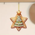 thumbnail image 4 of JeashCHAT Christmas Star Ornaments, Acrylic 2D Flat Christmas Tree Ornament, Christmas Tree Hanging Decorations Star Shaped Pendant for Car Backpack, Xmas Gifts, 4 of 9