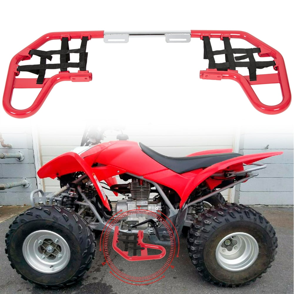 Nerf Bars Red w/ Black Nets For HONDA TRX 250X 250EX Guards Rack