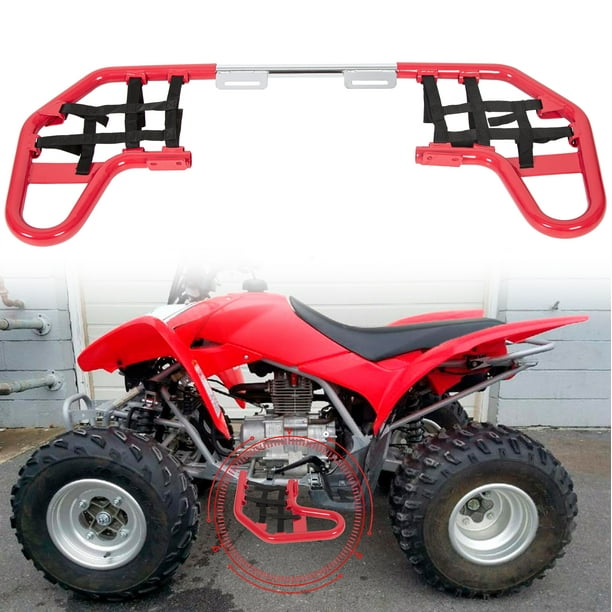 Nerf Bars Red w/ Black Nets For HONDA TRX 250X 250EX Guards Rack