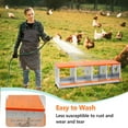 thumbnail image 3 of 4 Compartment Chicken Nesting Boxes with Fiber Pad, Easy Egg Collection & Assembly, Metal Nesting Boxes Chicken Egg Laying Box for Hens/Ducks, Orange, 3 of 7