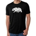 thumbnail image 1 of LA Pop Art Men's Premium Blend Word Art T-shirt - California Bear, 1 of 2