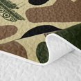 thumbnail image 5 of Feelyou Plane Camo Print Twin Quilt Set for Boys Girls, Rustic Camouflage Twin Coverlet Set for Boys Girls, Green, 2pcs, 5 of 7