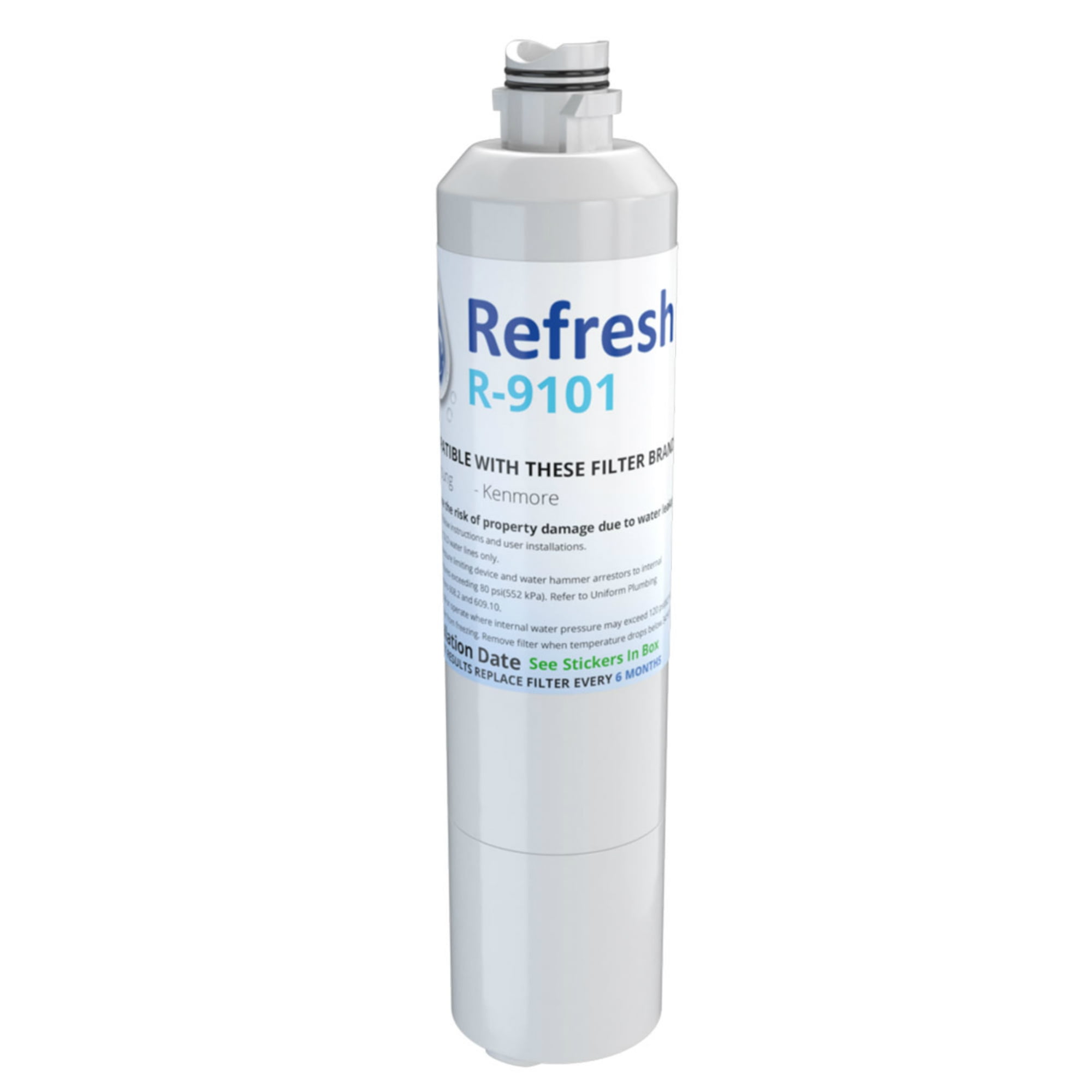 Fits Samsung R-9101 Refrigerators Refresh Replacement Water Filter 4 Pack 