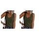 thumbnail image 1 of Sonducket Camisetas sin mangas transpirables para mujer Stay Cool All Summer Long Durable Cotton Womens Vest Top Tank Top Mujer ArmyGreen M 1 Ejercito verde m,1 2Conjunto, 1 of 6