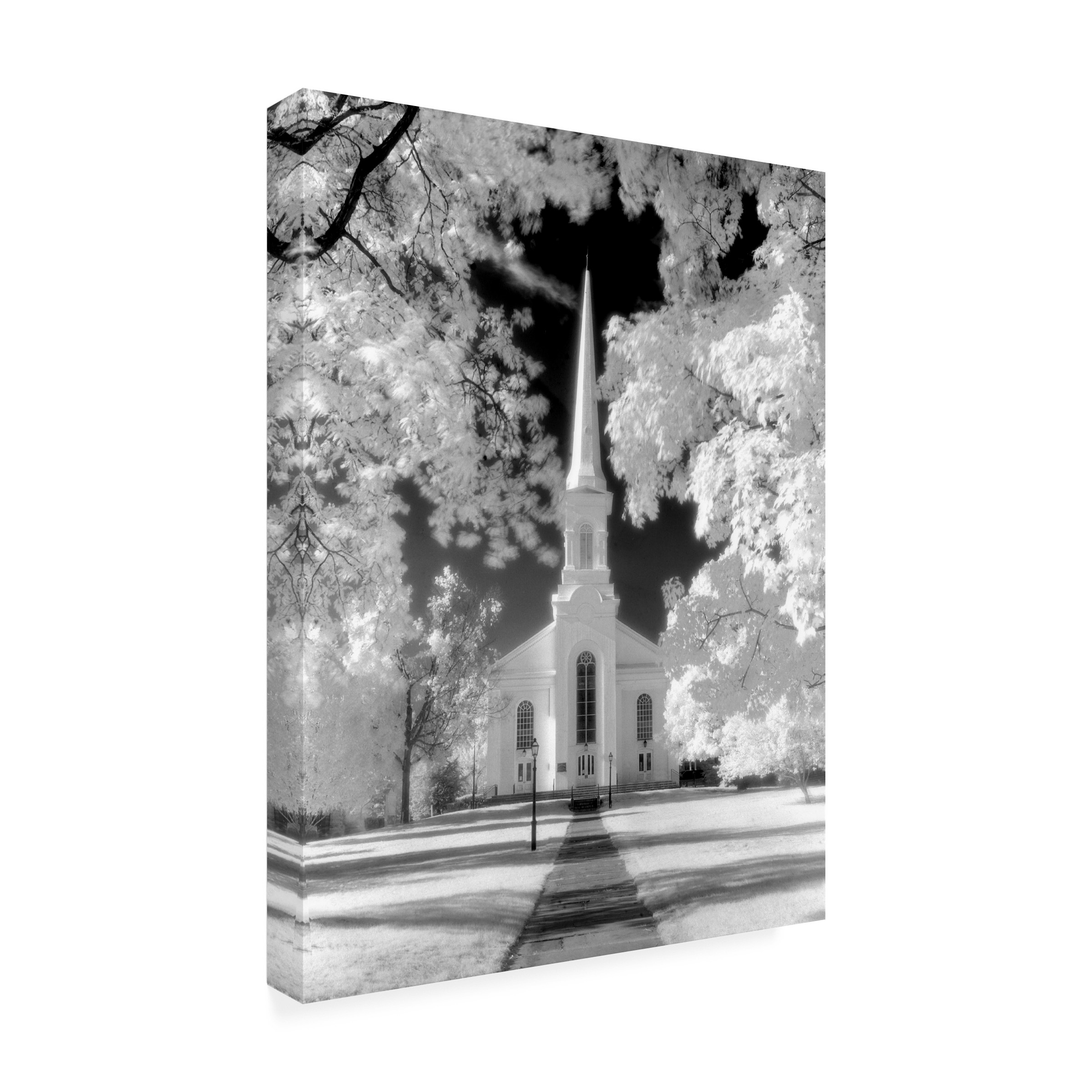 Trademark Fine Art 'Westfield Church Infrared' Canvas Art by Mike Jones Photo