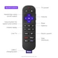 thumbnail image 3 of Roku Voice Remote Pro (2.ª edición) | Control remoto de TV recargable con controles de voz manos libres, botones retroiluminados y buscador de control remoto perdido: control remoto de repuesto compat, 3 of 5