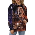 thumbnail image 4 of Horror Freddy Krueger Hoodie 3D Print Pullover Hooded Long Sleeve Sweatshirts Tops Blouse with Pocket for Mens Womens, 4 of 8
