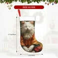 thumbnail image 4 of Salouo Haystack Meditating Cat Print Christmas Stockings,Large Xmas Stocking Set of 1 Holiday and Farmhouse Stocking for Christmas Holiday Party Decoration(17.7*11 Inch), 4 of 7