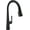 Matte Black, variant on Delta 9182Tl-Dst Emmeline 1.8 GPM Single Hole Pull Down Touchless Kitchen Faucet - Black