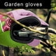 thumbnail image 4 of 37cm Leather Gauntlet Long Sleeves Heavy Duty Thorn Proof Garden Work Gloves, Purple, 4 of 5