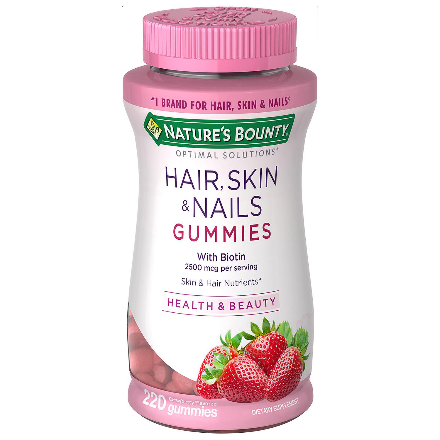 Nature S Bounty Hair Skin Nails Gummies 220 Ct Walmart