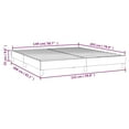 thumbnail image 2 of vidaXL Bed Frame Upholstered Mattress Foundation Bedroom Furniture Fabric, 2 of 8