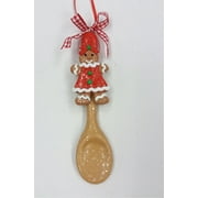 Holiday Time Gingerbread Spoon Ornament, 5"