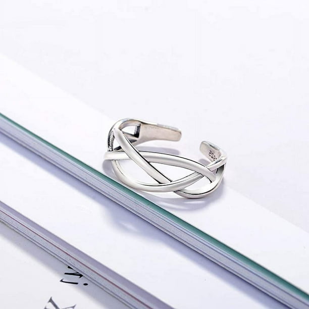 PYTALI Anillo De Nudo Celta Para Hombre, De Plata De Ley Oxidada, Delicado Anillo De Compromiso, Anillo De Aniversario, Regalo Conmemorativo, Joyería Retro Vintage, Plata, Plata De Ley, Sin Piedras