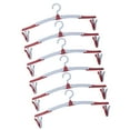 thumbnail image 4 of UPGRATOR 6-Piece Foldable Clothing Drying Rack with Hangers, Ideal for Travel and Home Use, 4 of 8