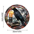 thumbnail image 3 of PILE Halloween Home Decor Halloween Crow Acrylic Doors And Windows Wall Hanging Pendants Scene Decoration, 3 of 6